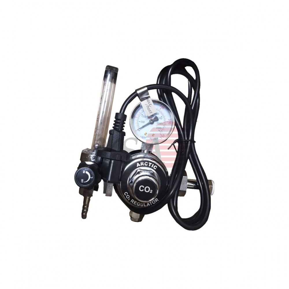 REGULATOR GAS TABUNG LAS ARCTIC GMAW REGULATOR CO2 HEATER 220V