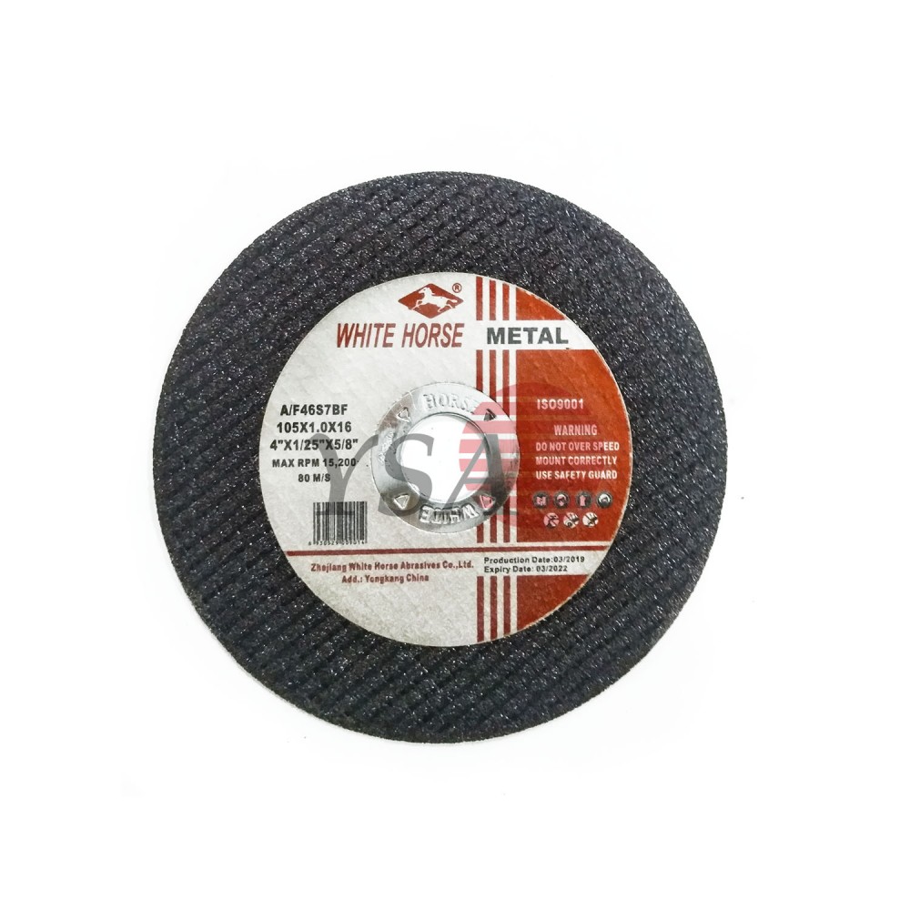 WHITE HORSE CUTTING Wheel FOR METAL 4" 105x1.0 mm